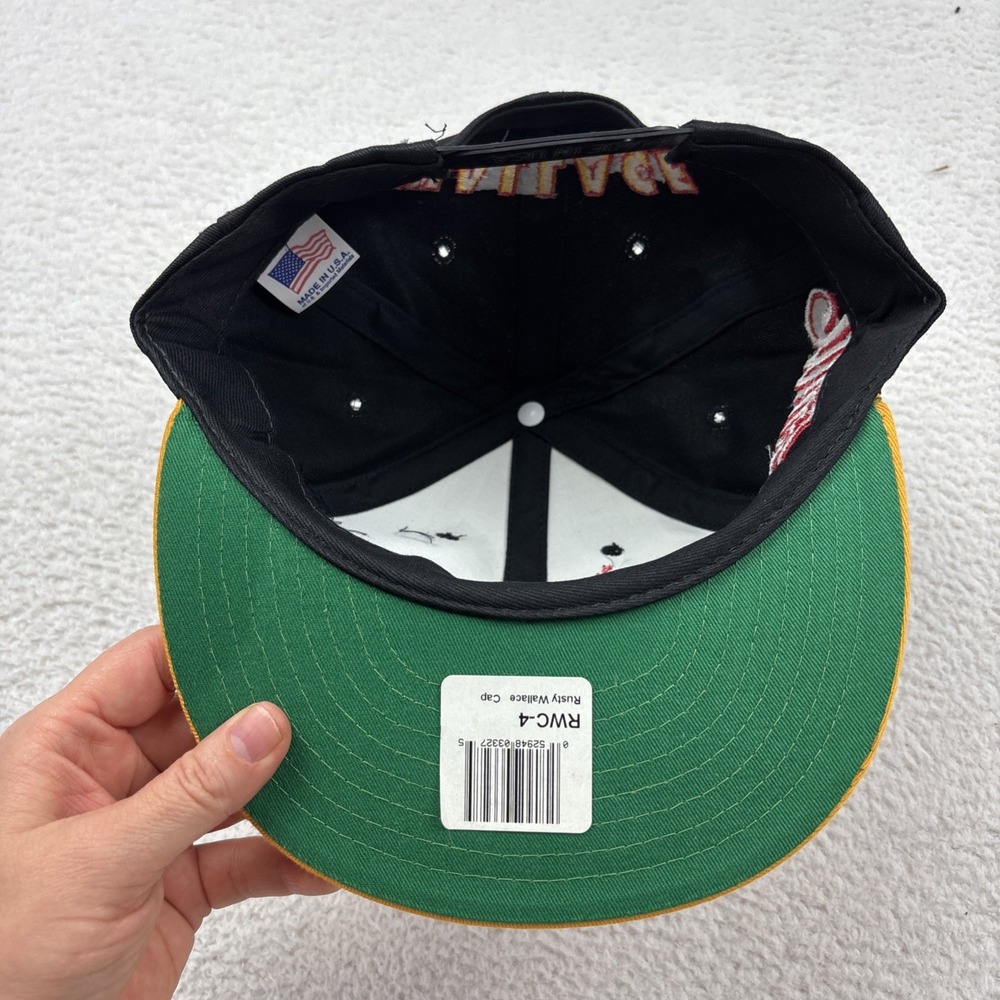 VINTAGE NASCAR Rusty Wallace #2 Miller Racing Snapback Hat NWT Made in USA 90s - Picture 7 of 12